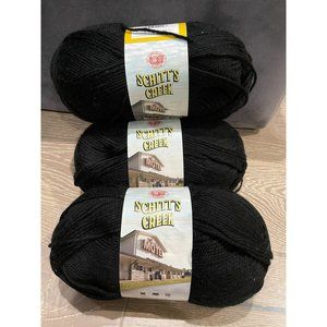 Schitts Creek Edition Lion Brand Yarn Black Acrylic NWOT